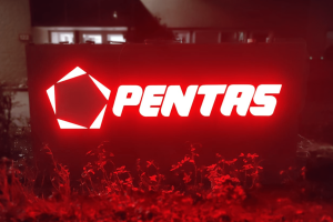 Pentas signklus donker pentas lichtreclame